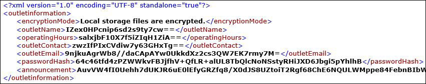 OutletInformationEncryptedXMLFile